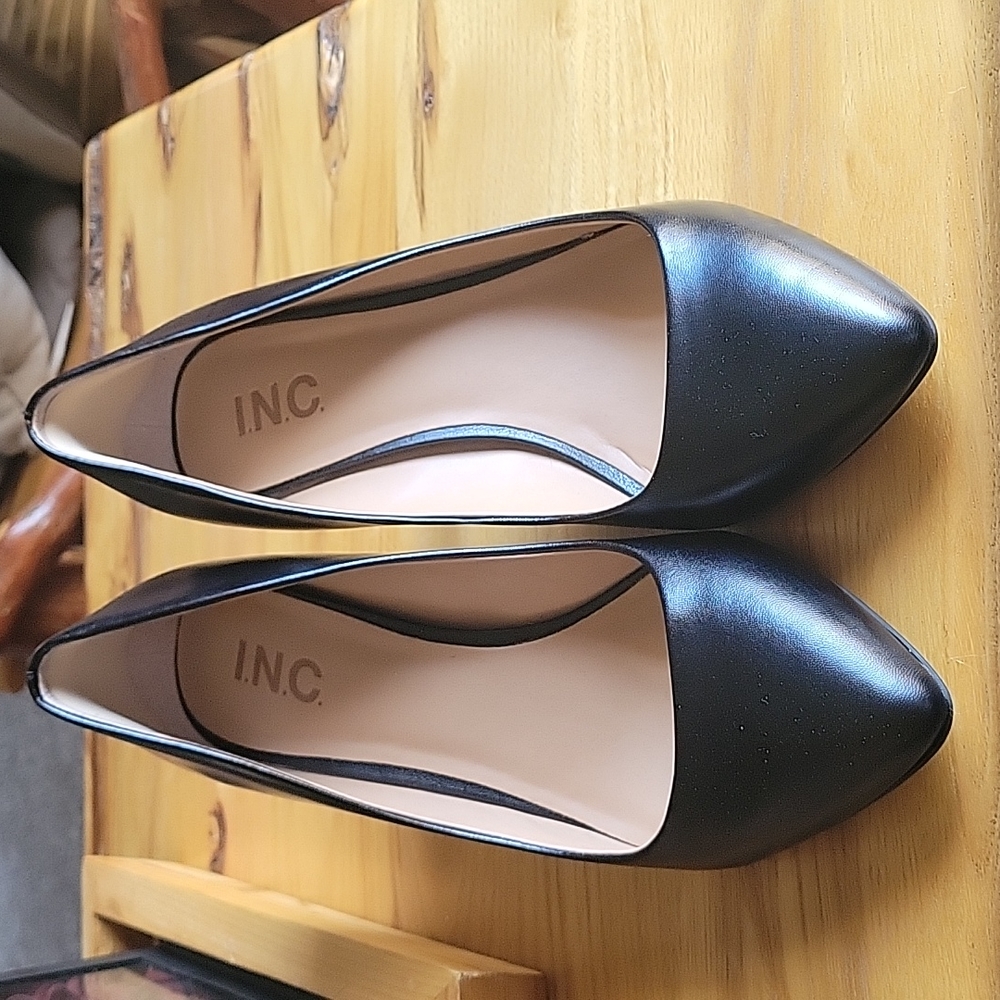 INC Black Leather heal